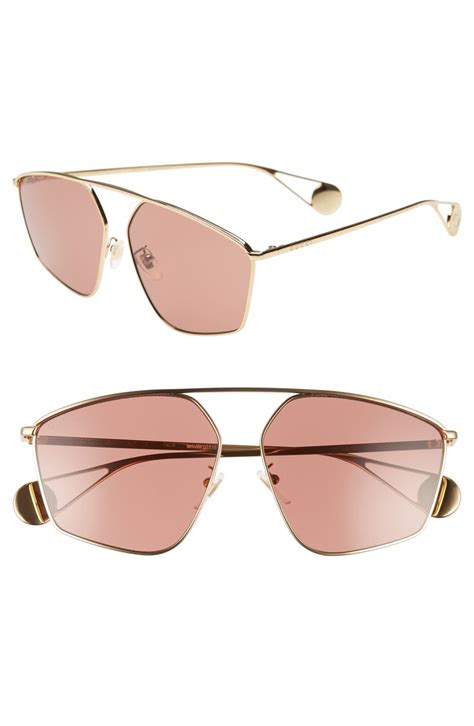 gucci sunglasses women aviators|Gucci 60mm aviator sunglasses.